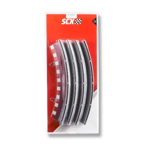 SCX 1:32 U10326 Shoulders with Barriers Outside Shoulders Radius 2 / 45° Curves x4 Pack