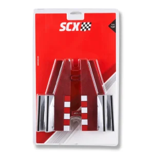 SCX 1:32 U10325 Shoulders with Barriers End Pieces for Straights Left & Right Lanes x4 Pack