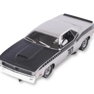SCX Advance E10432 Plymouth AAR 'Cuda #30 Silver  Trans-Am 1970