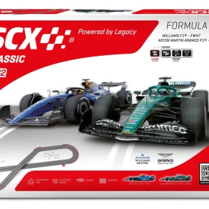 SCX Classic U10587 Formula Grand Prix Slot Car Racing Set  Formula 1 - Alonso vs. Sainz Jr.